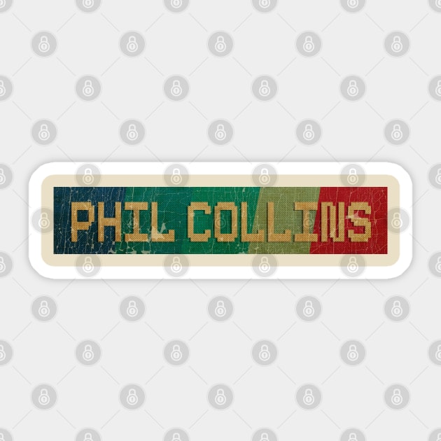 Phil Collins  - RETRO COLOR - VINTAGE Sticker by AgakLaEN